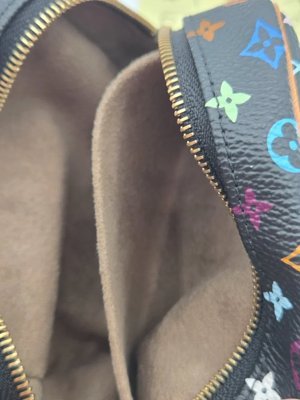 Louis Vuitton Monogram Multicolor Trousse Wapity – Black | Takashi Murakami